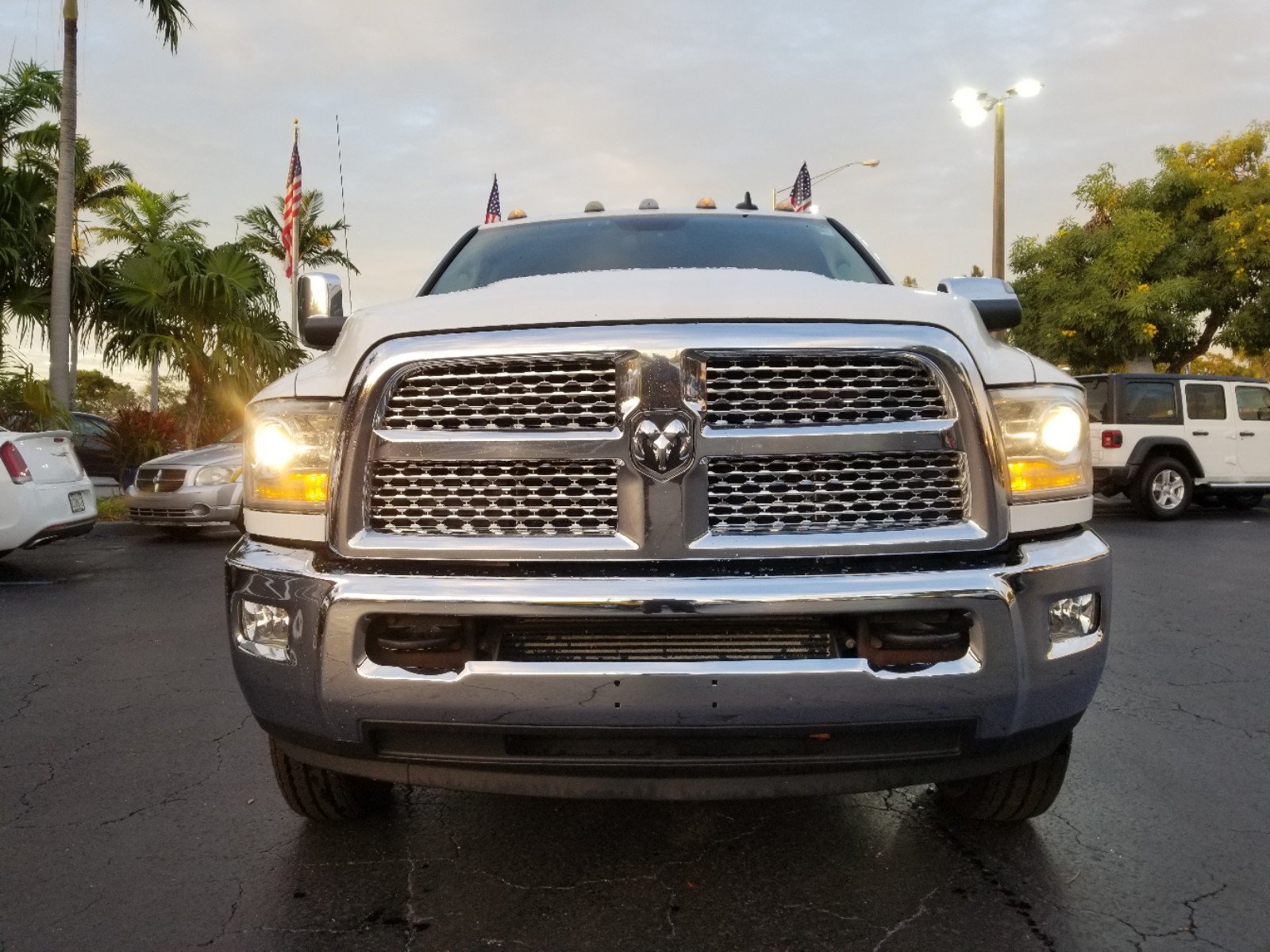 Pre Owned 2014 Ram 3500 Laramie Crew Cab Pickup In Plantation 7413q Massey Yardley Chrysler